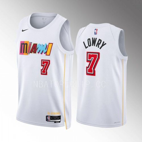 Kyle Lowry 7 Miami Heat 2022-23 City Edition White Jersey Mashup Vol.2