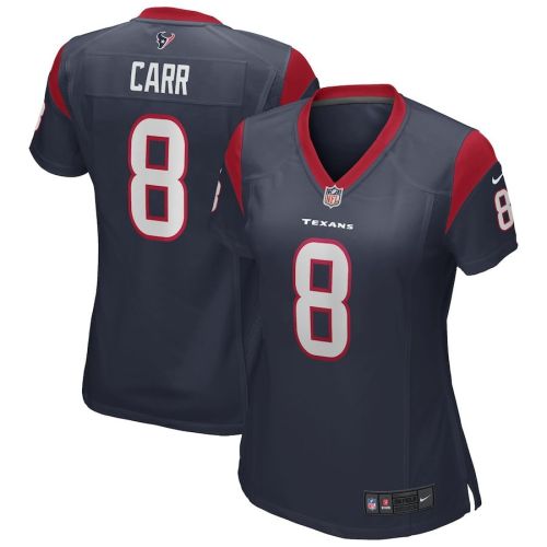 David Carr 8 Houston Texans Women Game Retired Jersey - Navy