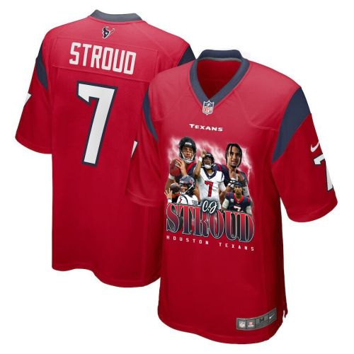 C.J. Stroud 7 Houston Texans The Chosen One Game Men Jersey - Red