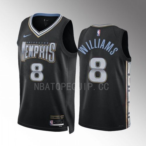 Memphis Grizzlies Ziaire Williams 8 2022-23 City Edition Black Jersey Swingman