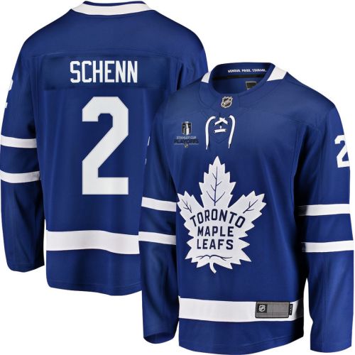 Luke Schenn 2 Toronto Maple Leafs Stanley Cup 2023 Playoffs Patch Home Breakaway Men Jersey - Blue