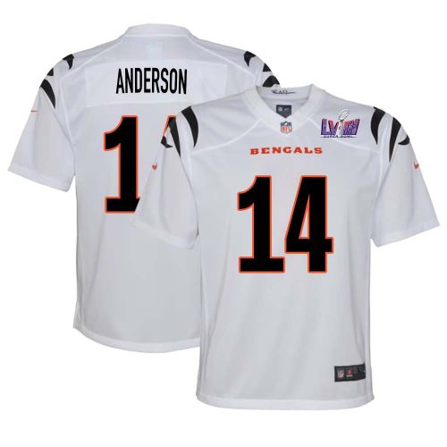 Ken Anderson 14 Cincinnati Bengals Super Bowl LVIII YOUTH Away Limited Jersey - White