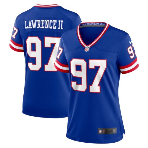 Dexter Lawrence II 97 New York Giants Women Classic Game Jersey - Royal