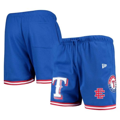 Texas Rangers Team Standard Logo Mesh Shorts - Royal