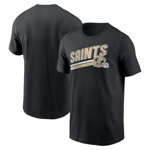 New Orleans Saints Essential Blitz Lockup T-Shirt - Black