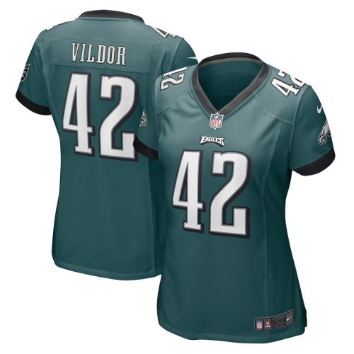 Kindle Vildor 42 Philadelphia Eagles Game Women Jersey - Midnight Green