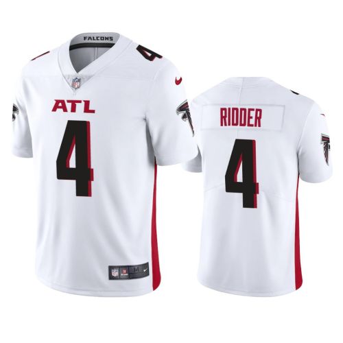 Desmond Ridder 4 Atlanta Falcons White Vapor Limited Jersey