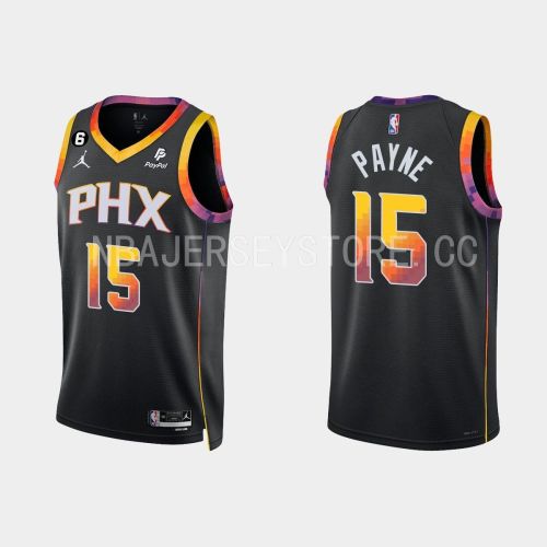 Phoenix Suns Cameron Payne 15 Black 2022-23 Statement Edition Men Jersey