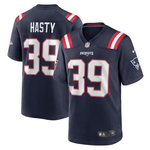 Jamycal Hasty 39 New England Patriots Game Men Jersey - Navy