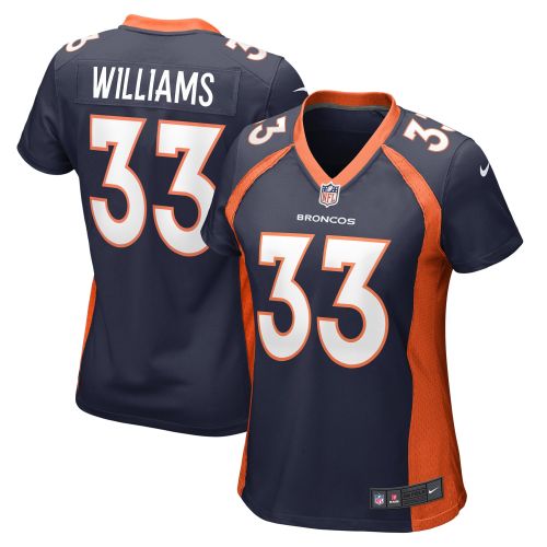 Javonte Williams 33 Denver Broncos Women's Home Game Jersey - Navy