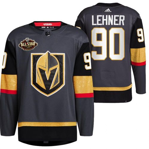 Men Vegas Golden Knights 90 Robin Lehner Alternate Primegreen Black Jersey 2023 All-Star Jersey