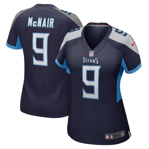 Steve McNair 9 Tennessee Titans Women Game Retired Jersey - Navy