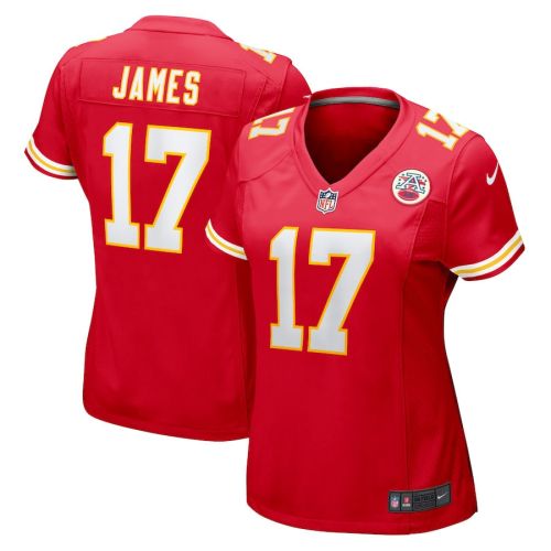 Richie James 17 Kansas City Chiefs Women Game Jersey - Red