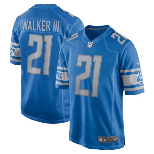 Tracy Walker III 21 Detroit Lions Men's Game Jersey - Blue