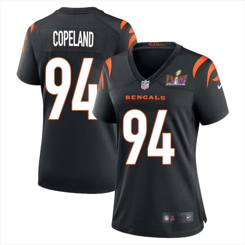 John Copeland 94 Cincinnati Bengals Super Bowl LVIII Women Home Limited Jersey - Black