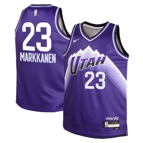 Lauri Markkanen 23 Utah Jazz 2023/24 City Edition Swingman YOUTH Jersey - Purple