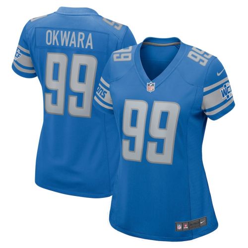 Julian Okwara 99 Detroit Lions Women Game Jersey - Blue