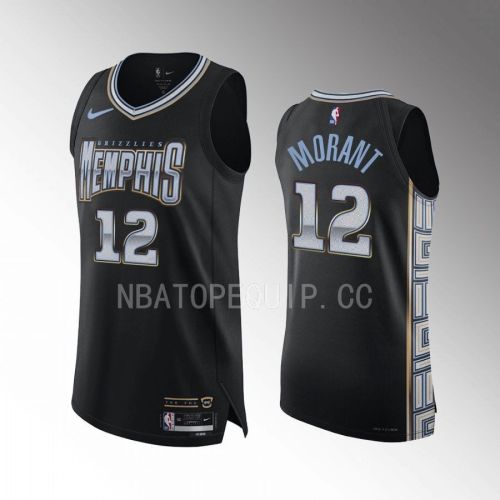 Ja Morant 12 Memphis Grizzlies 2022-23 City Edition Jersey Black