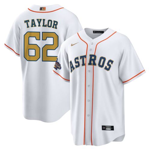 Blake Taylor 62 Houston Astros 2023 Men Jersey - White/Gold