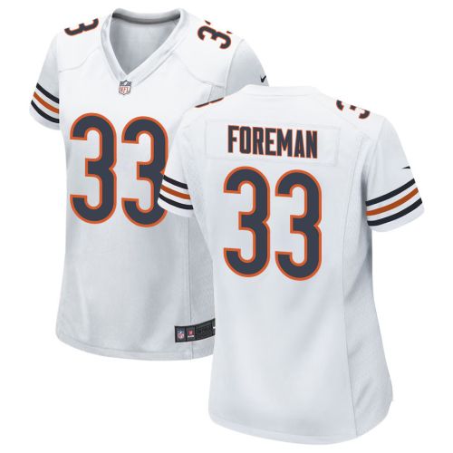 D’onta Foreman 33 Chicago Bears Women Game Jersey - White