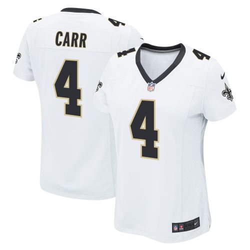 Derek Carr 4 New Orleans Saints Game Women Jersey - White