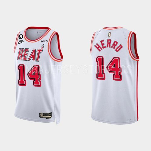 Miami Heat Tyler Herro 14 2022-23 Classic Edition White Men Jersey