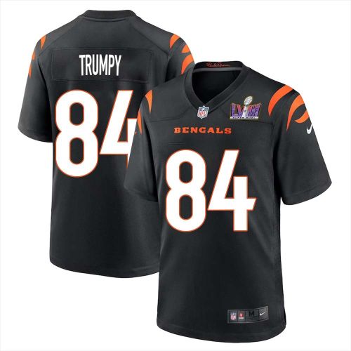 Bob Trumpy 84 Cincinnati Bengals Super Bowl LVIII Men Home Limited Jersey - Black