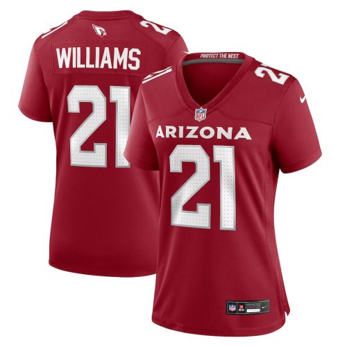 Garrett Williams 21 Arizona Cardinals Women Game Jersey - Cardinal