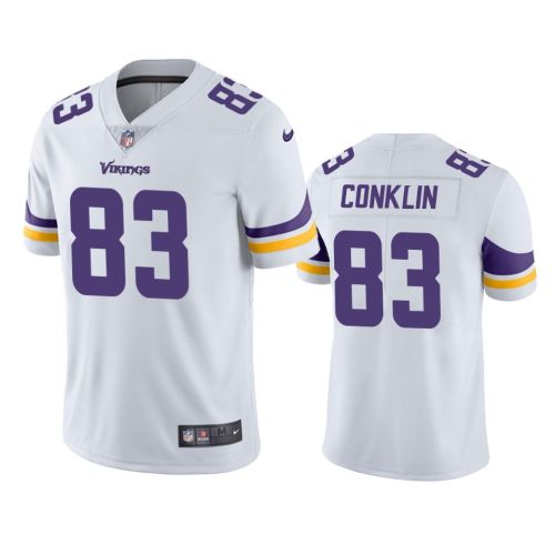 Tyler Conklin 83 Minnesota Vikings White Vapor Limited Jersey