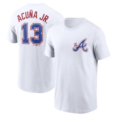 Ronald Acuña Jr. 13 Atlanta Braves 2023 City Connect T-Shirt - White