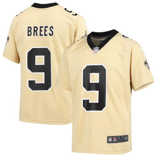 Drew Brees New Orleans Saints Youth Inverted Game Jersey - Gold