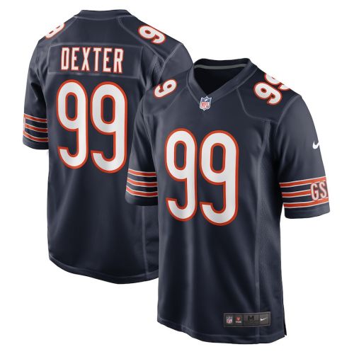 Gervon Dexter Sr 99 Chicago Bears Men Team Game Jersey - Navy