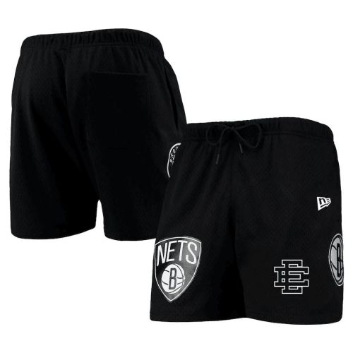 Brooklyn Nets Team Logo Black Mesh Capsule Shorts - Men