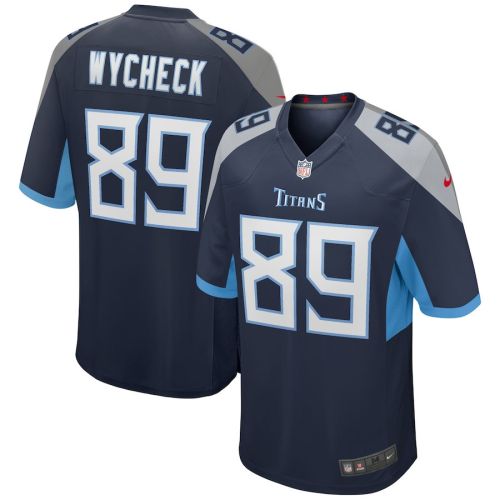 Frank Wycheck 89 Tennessee Titans Men Game Retired Jersey - Navy