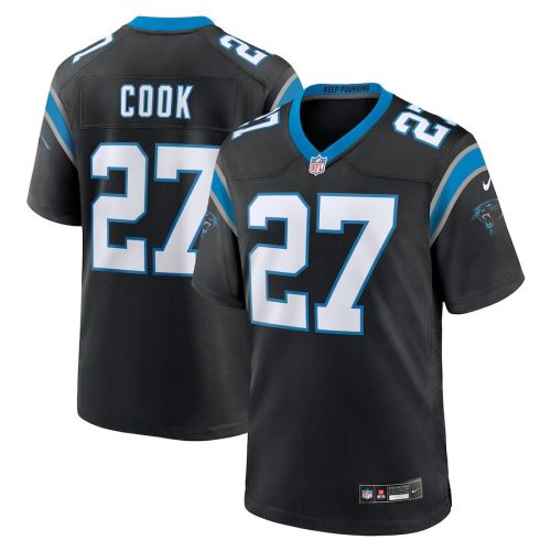 Alex Cook 27 Carolina Panthers Game Men Jersey - Black