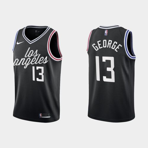 Los Angeles Clippers 13 Paul George 2022-23 City Edition Black Men Jersey