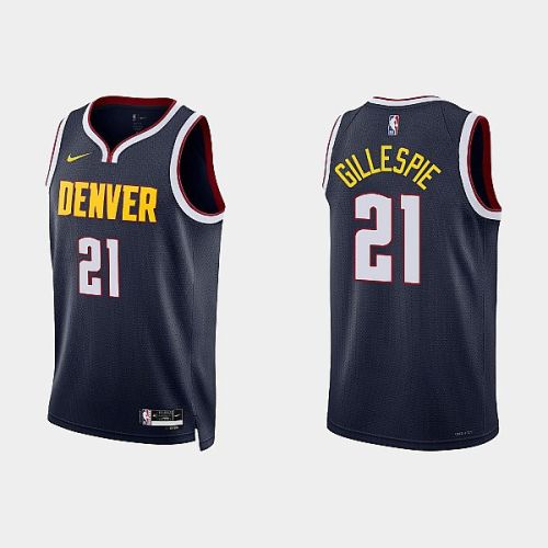 Denver Nuggets 21 Collin Gillespie 2022-23 Icon Edition Navy Men Jersey