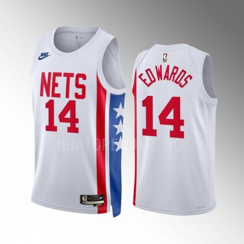 Kessler Edwards 14 Brooklyn Nets 2022-23 White Classic Edition Men Jersey Swingman