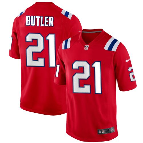 Malcolm Butler 21 New England Patriots Alternate Game Men Jersey - Red Jersey