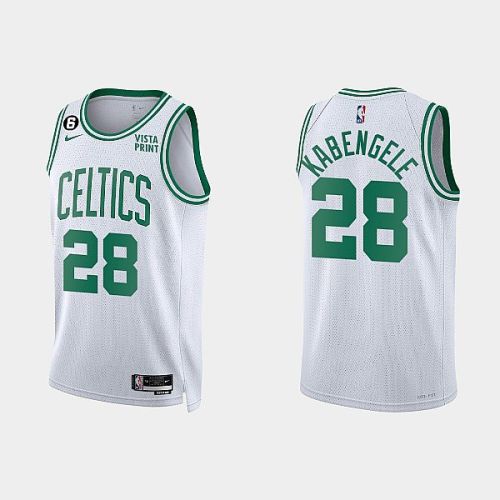 Boston Celtics Mfiondu Kabengele 28 2022-23 Association Edition White Men Jersey Swingman