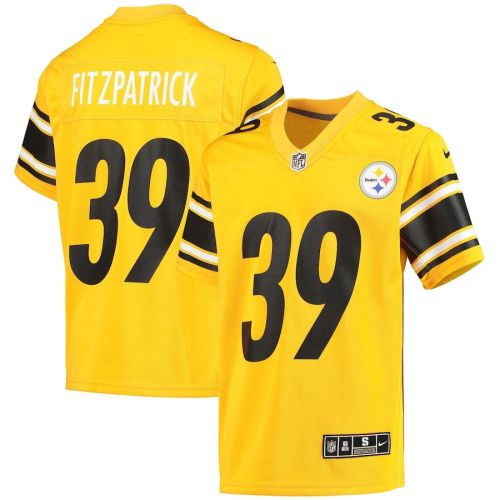 Minkah Fitzpatrick 39 Pittsburgh Steelers YOUTH Inverted Team Game Jersey - Gold