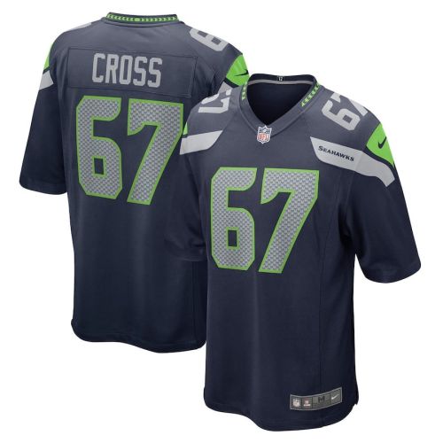 Charles Cross 67 Seattle Seahawks 2022 Draft First Round Pick Game Jersey In College Navy