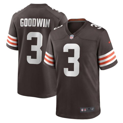 Marquise Goodwin 3 Cleveland Browns Men Team Game Jersey - Brown