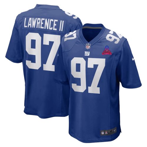 Dexter Lawrence II 97 New York Giants 2024 Pro Bowl Patch Game Men Jersey - Royal