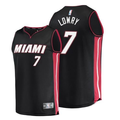 Kyle Lowry Miami Heat 7 Black Jersey Icon Edition - Men Jersey