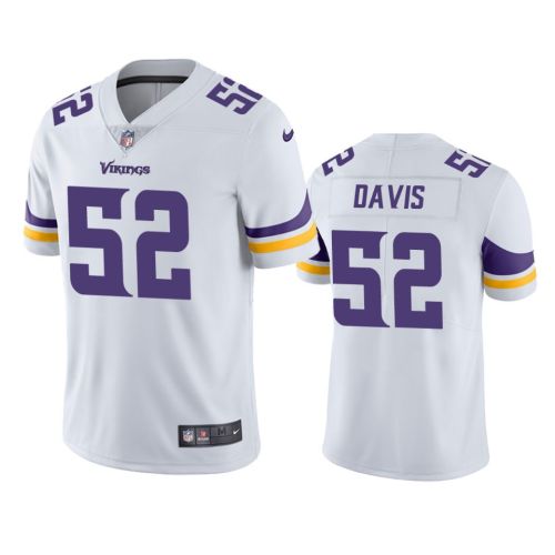 Minnesota Vikings Wyatt Davis 52 White Vapor Limited Jersey - Men's