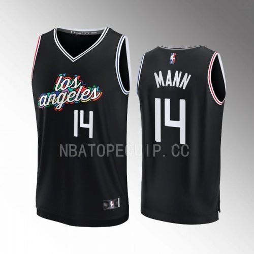 Los Angeles Clippers Terance Mann 14 City Edition Jersey 2022-23 Fastbreak Black