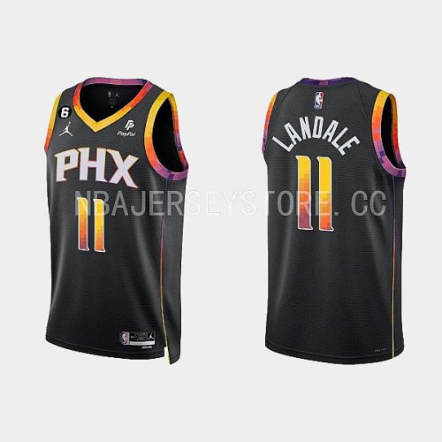 Phoenix Suns 11 Jock Landale 2022-23 Statement Edition Black Men Jersey