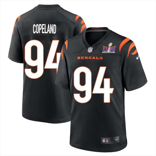 John Copeland 94 Cincinnati Bengals Super Bowl LVIII Men Home Limited Jersey - Black