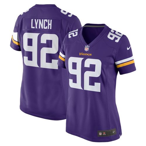 James Lynch 92 Minnesota Vikings Women Game Jersey - Purple